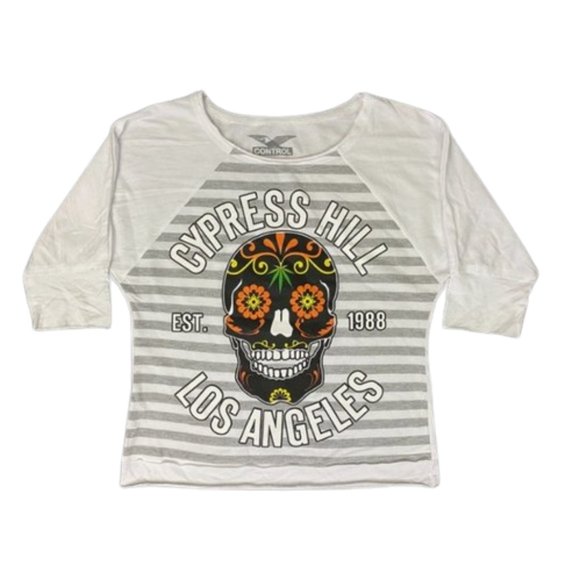 Control Industry Cypress Hill Day of the Dead Raglan Tee, Women's Size S - Multi - Picture 1 of 10